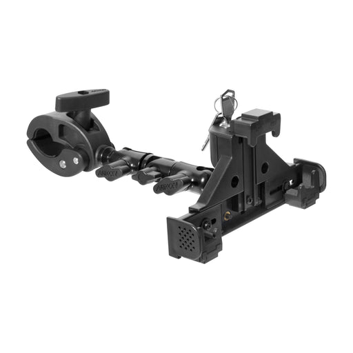 The LockVise⢠Universal Locking Phone Holder features an adjustable multi-angle arm, clamp mount, key lock mechanism, and slotsāideal for securely mounting your device anywhere you need.