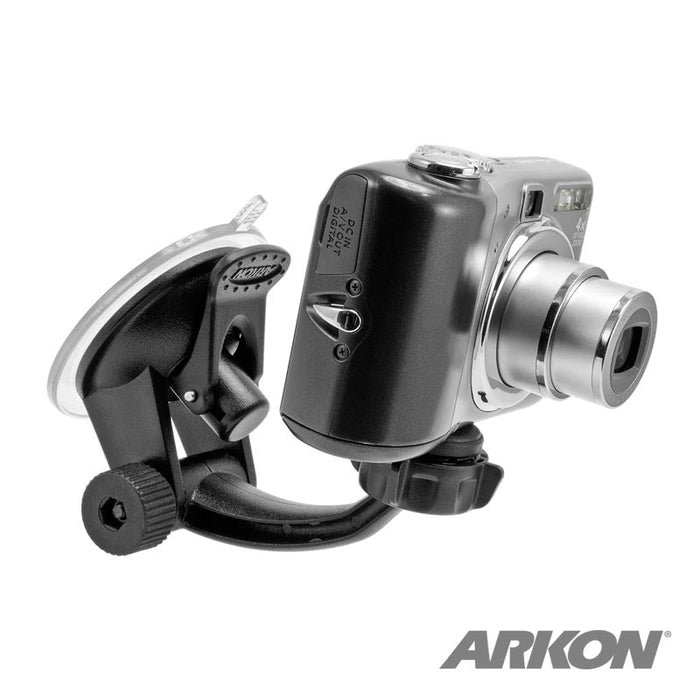 Windshield or Dash Camera Car Mount for Canon Fujifilm and Other Digital Cameras-Arkon Mounts