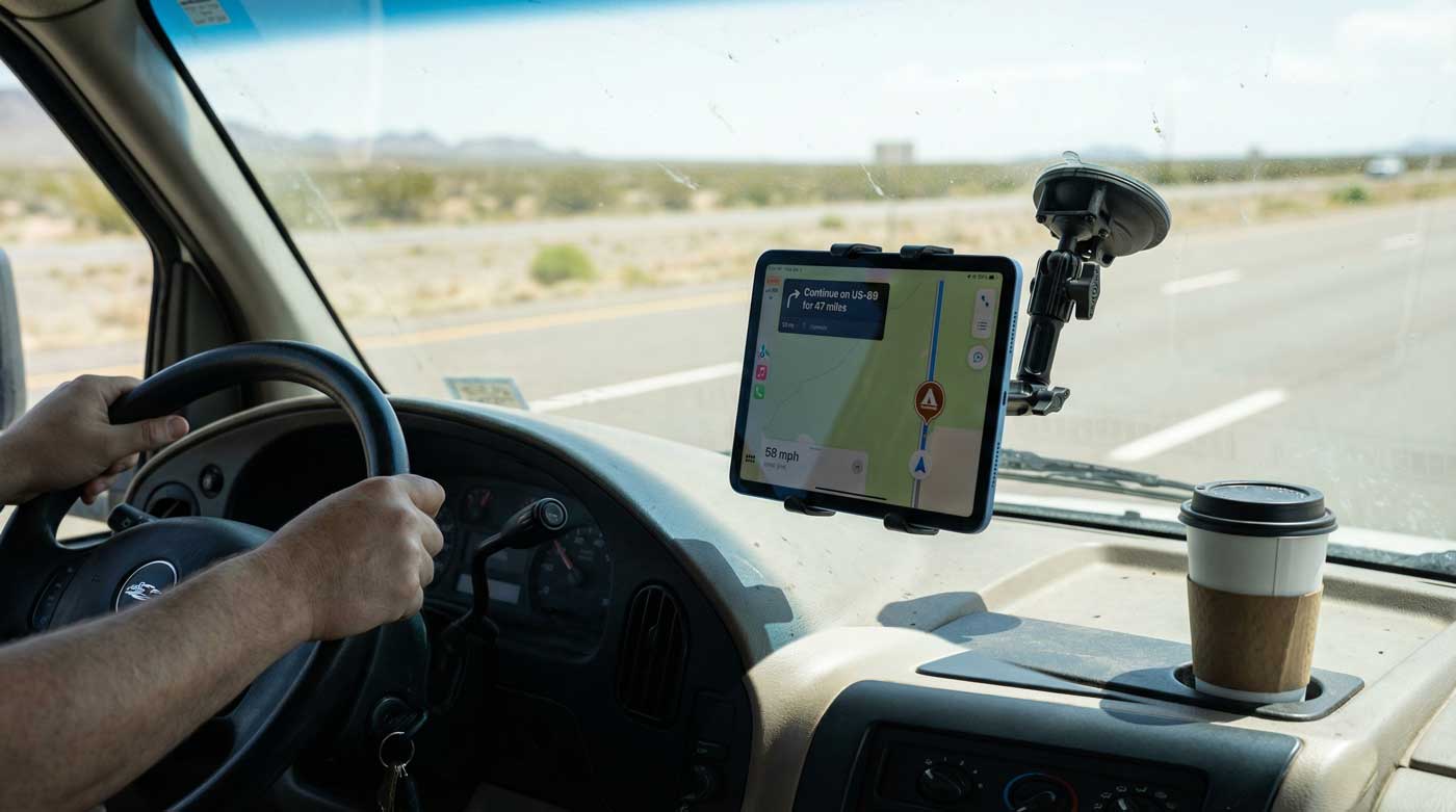 Travelers Integrating RV Tablet Mounts Into Navigation Setups — Arkon ...