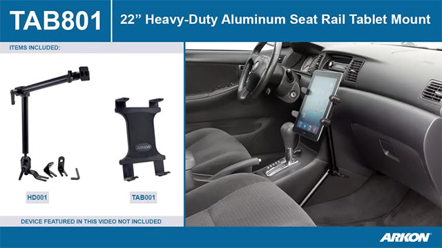 ARKON Universal Car Seat Console Wedge Tablet Mount Holder fits Tablets 7