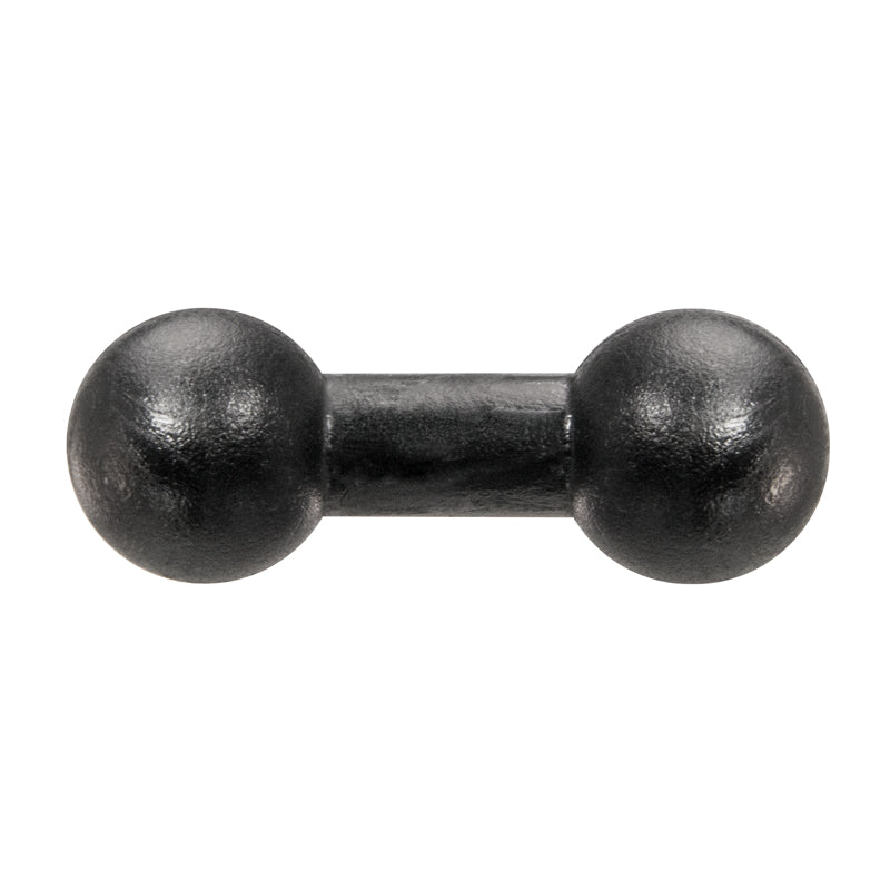 A 17mm Ball to 17mm Ball Adapter is displayed against a white background, featuring round ends and a compact, robust design similar in shape to a short dumbbell.