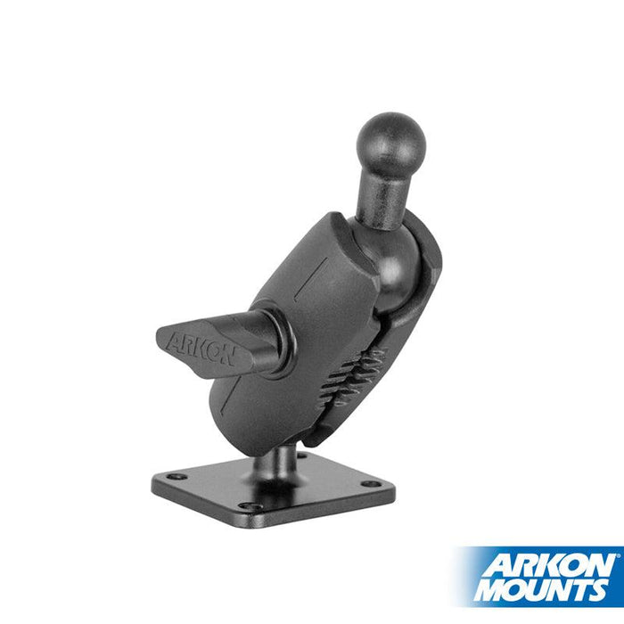4-Hole AMPS Mounting Plate with 17mm Ball and Shaft Arm-Arkon Mounts