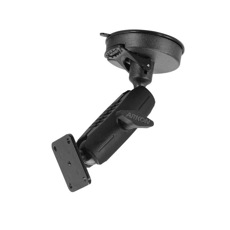 Raydot Windshield Mount 80mm Windshield Suction Mount with Metal 4-Hole AMPS Head — Arkon Mounts