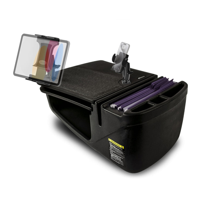 AutoExec GripMaster Car Desk with Mega Grip™ and Slim-Grip® Ultra Pro Drill-Base Mounts