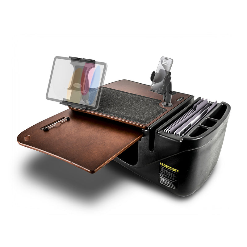AutoExec GripMaster Car Desk with Mega Grip™ and Slim-Grip® Ultra Pro Drill-Base Mounts