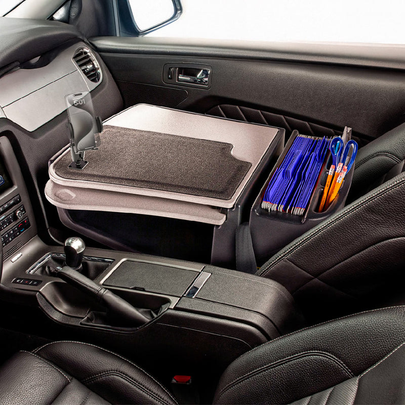 AutoExec GripMaster Car Desk with Mega Grip™ Drill-Base Mount