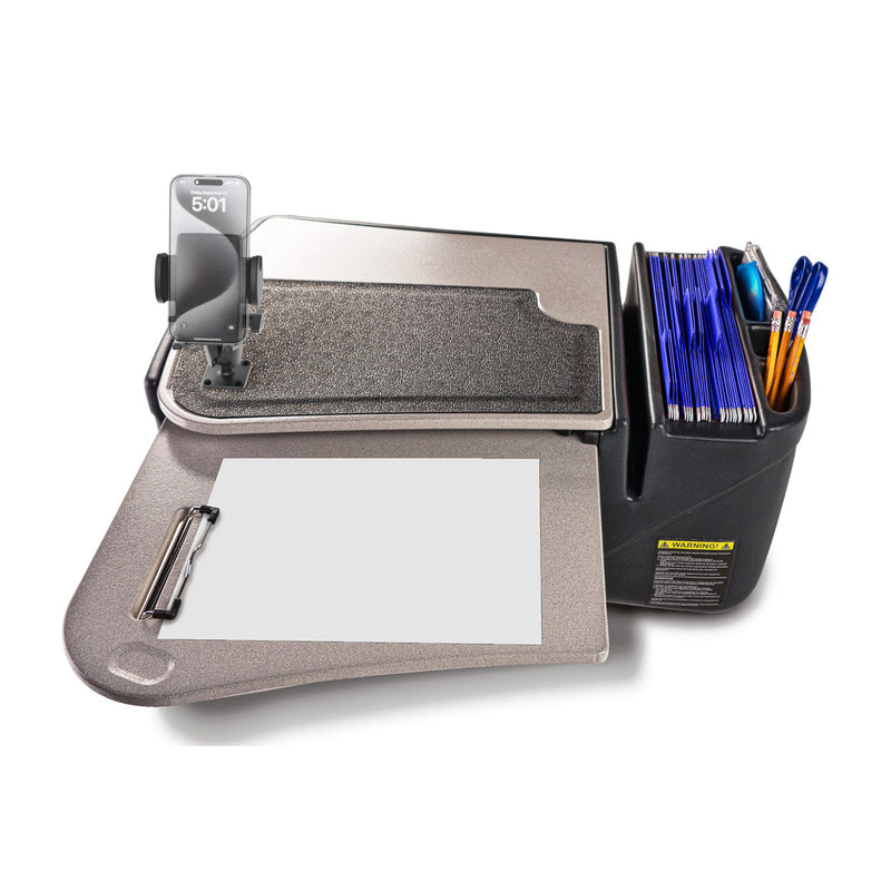 AutoExec GripMaster Car Desk with Mega Grip™ Drill-Base Mount