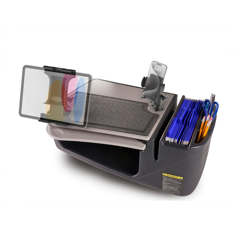AutoExec GripMaster Car Desk with Mega Grip™ and Slim-Grip® Ultra Pro Drill-Base Mounts