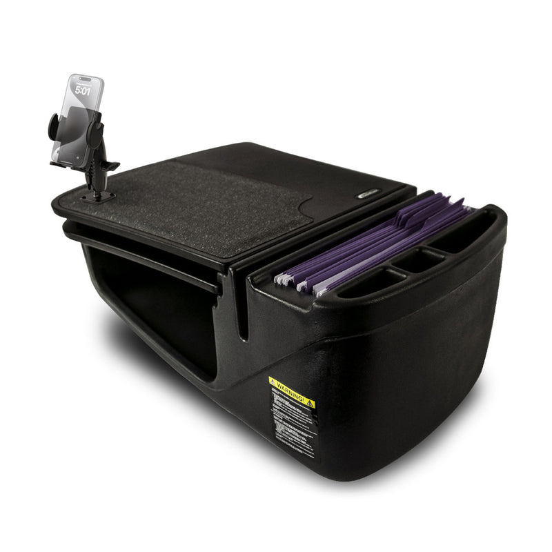 AutoExec GripMaster Car Desk with Mega Grip™ Drill-Base Mount