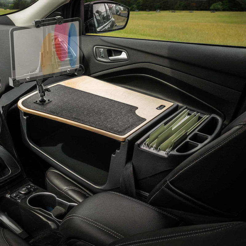 AutoExec GripMaster Efficiency Car Desk LockVise® Locking Tablet Holder and Multi-Angle Mount