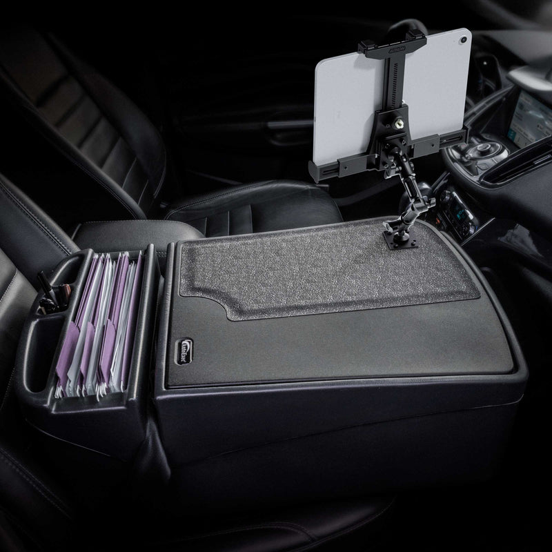 AutoExec GripMaster Efficiency Car Desk LockVise® Locking Tablet Holder and Multi-Angle Mount