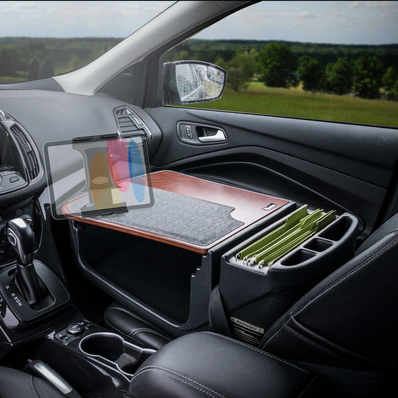 GripMaster Efficiency Car Desk with Slim-Grip® Ultra Pro Drill-Base Mount