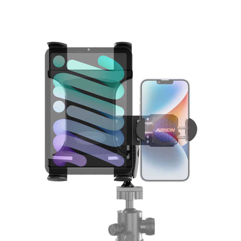 TW Broadcaster Slim-Grip® Tablet and RoadVise® Tripod Mount Holder for Streaming Live Video