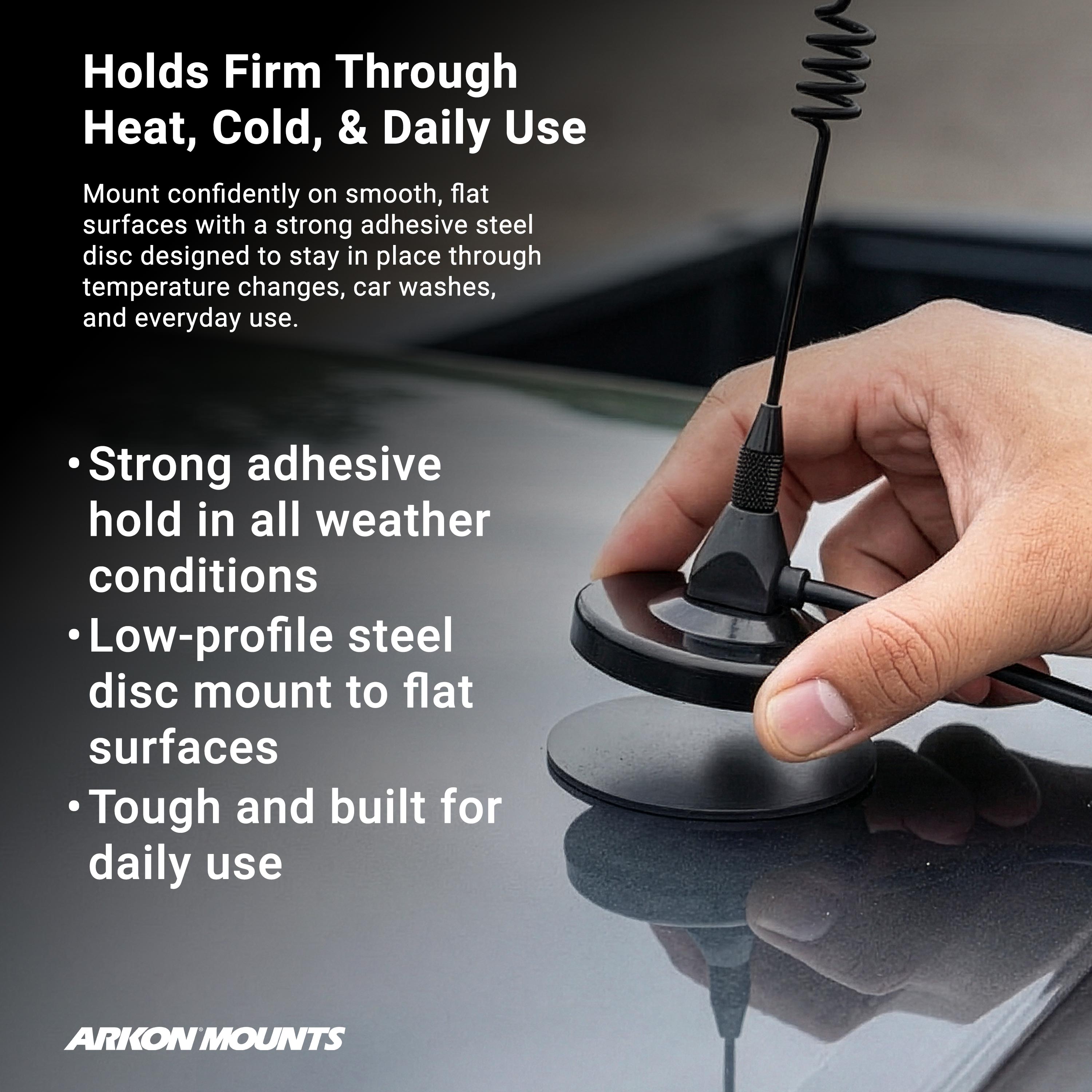 90mm VHB Adhesive Steel Disc — Arkon Mounts