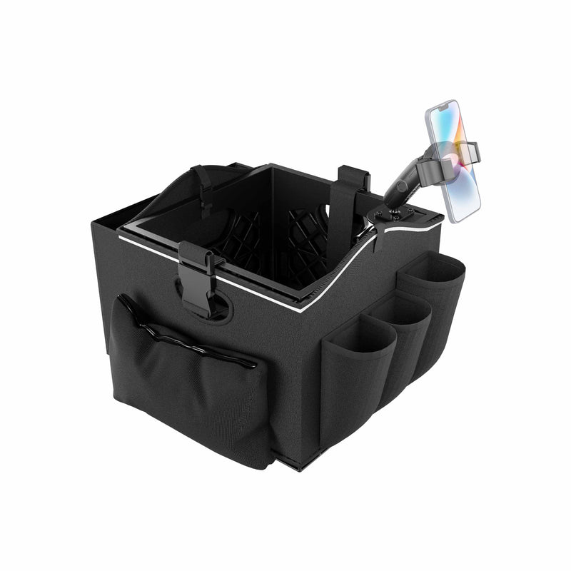 Portable Crate Workstation with Apron Organizer – Choose Your Mounting Setup