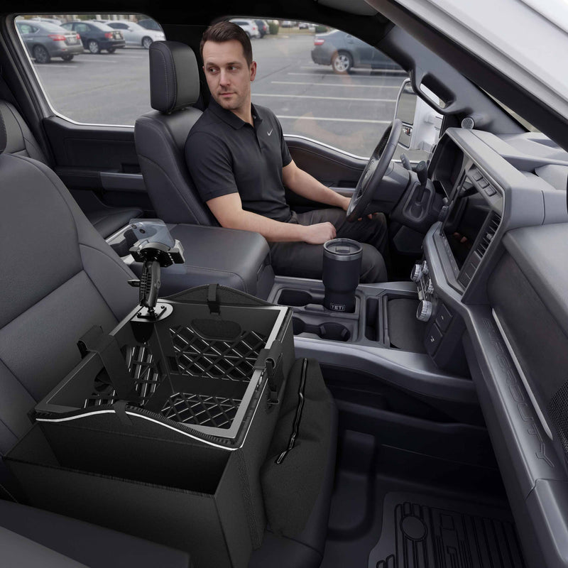 Portable Crate Workstation with Apron Organizer – Choose Your Mounting Setup