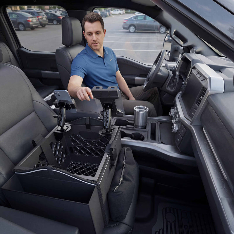 Portable Crate Workstation with Apron Organizer – Choose Your Mounting Setup