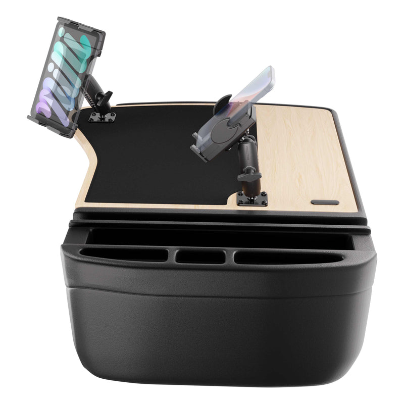 AutoExec GripMaster Efficiency Car Desk with Mega Grip™ and Slim-Grip® Ultra Pro Drill-Base Mounts