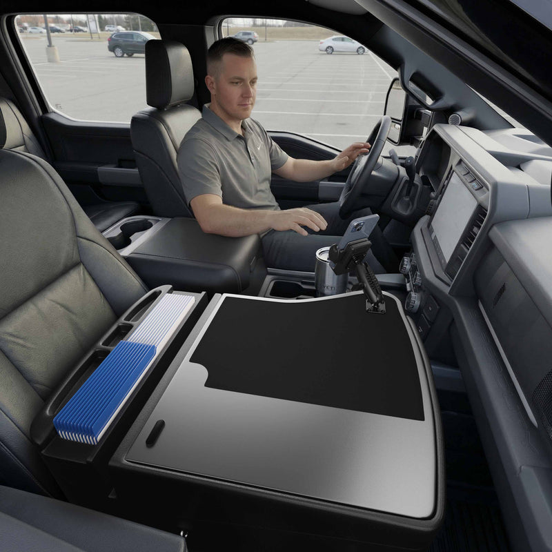 GripMaster Efficiency Car Desk with Mega Grip™ Drill-Base Mount