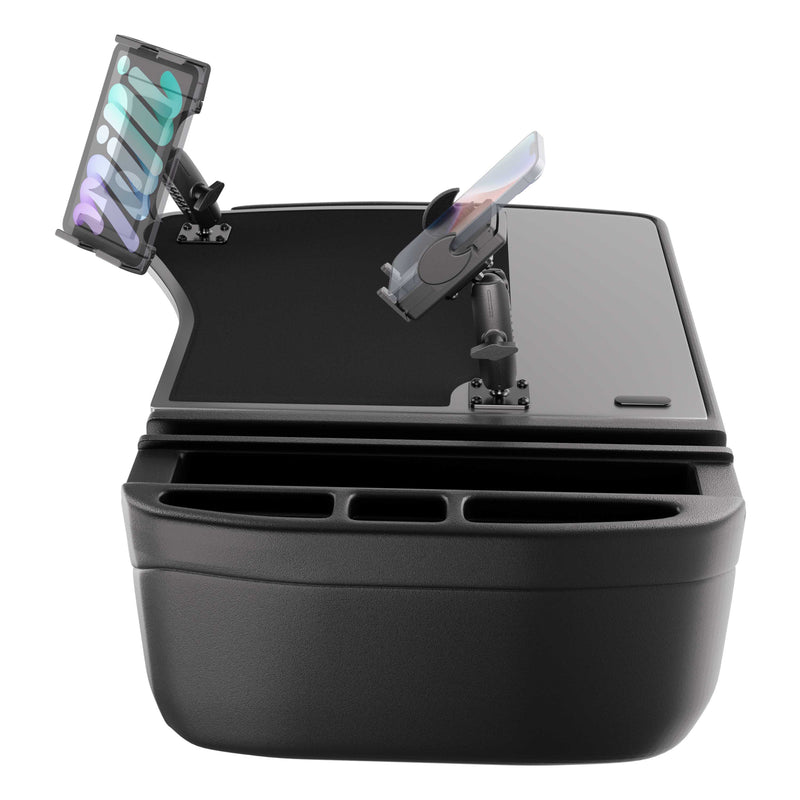 AutoExec GripMaster Efficiency Car Desk with Mega Grip™ and Slim-Grip® Ultra Pro Drill-Base Mounts