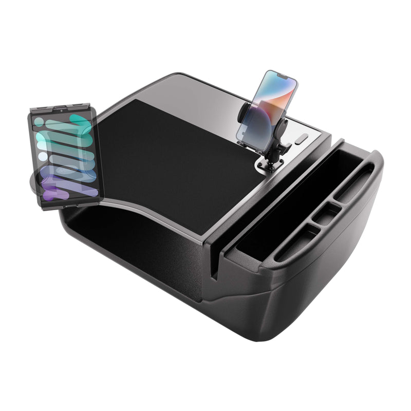 AutoExec GripMaster Efficiency Car Desk with Mega Grip™ and Slim-Grip® Ultra Pro Drill-Base Mounts