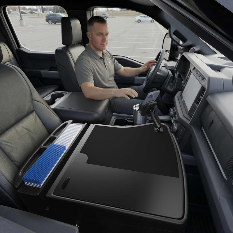 GripMaster Efficiency Car Desk with Mega Grip™ Drill-Base Mount