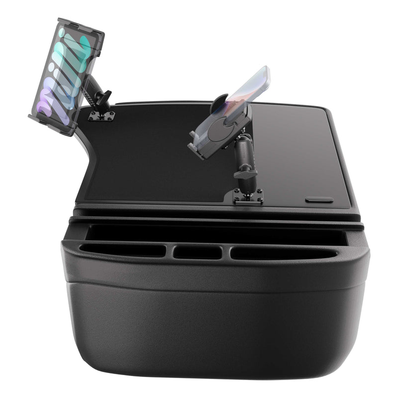 AutoExec GripMaster Efficiency Car Desk with Mega Grip™ and Slim-Grip® Ultra Pro Drill-Base Mounts