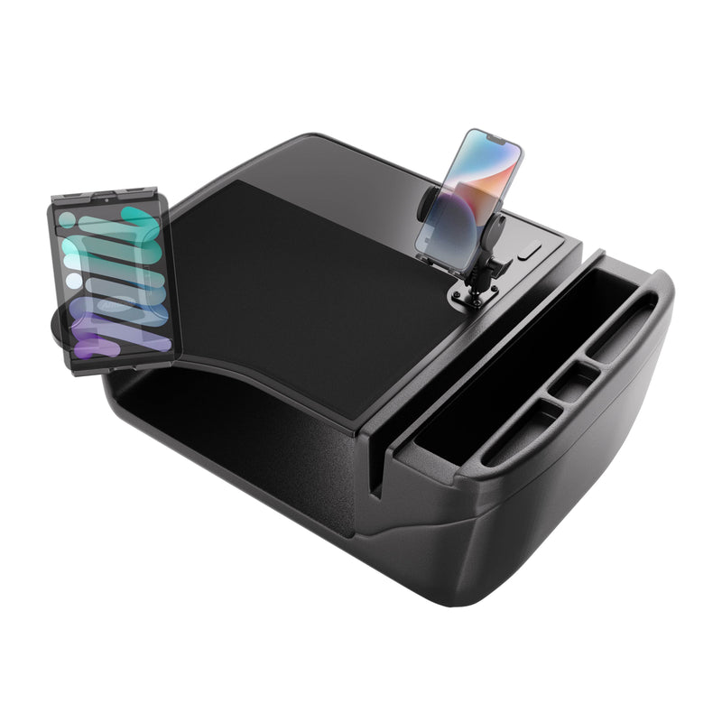 AutoExec GripMaster Efficiency Car Desk with Mega Grip™ and Slim-Grip® Ultra Pro Drill-Base Mounts