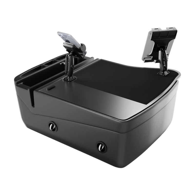 AutoExec GripMaster Efficiency Car Desk with Mega Grip™ and Slim-Grip® Ultra Pro Drill-Base Mounts
