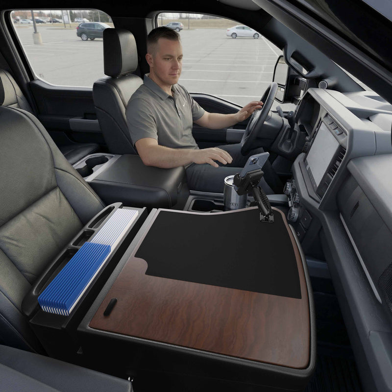 GripMaster Efficiency Car Desk with Mega Grip™ Drill-Base Mount