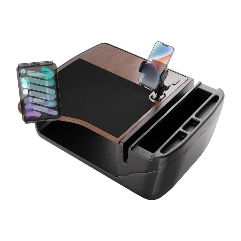 AutoExec GripMaster Efficiency Car Desk with Mega Grip™ and Slim-Grip® Ultra Pro Drill-Base Mounts