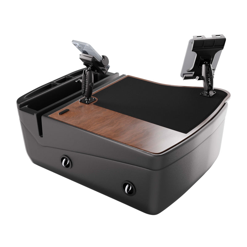 AutoExec GripMaster Efficiency Car Desk with Mega Grip™ and Slim-Grip® Ultra Pro Drill-Base Mounts