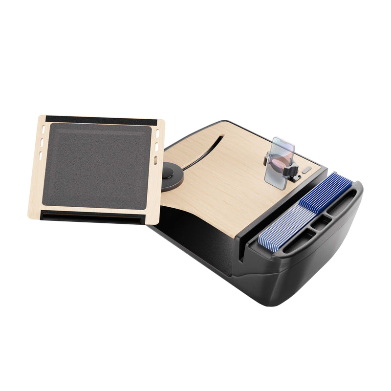 AutoExec Reach Front Seat Car Desk with RoadVise® Ultra Pro Drill-Base Mount