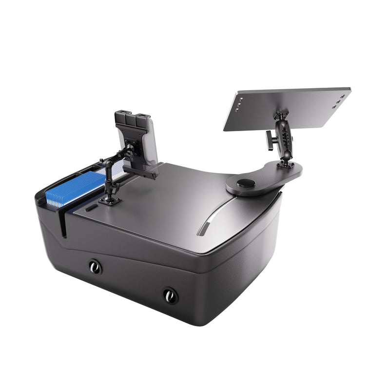 AutoExec Reach Front Seat Car Desk with Slim-Grip® Ultra Pro Multi-Angle Mount