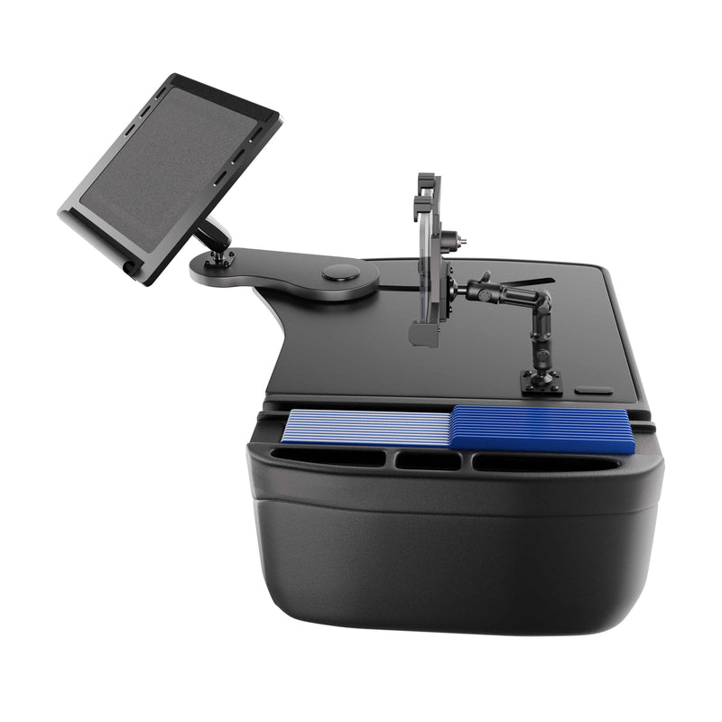 AutoExec Reach Front Seat Car Desk with LockVise™ Locking Tablet Multi-Angle Mount