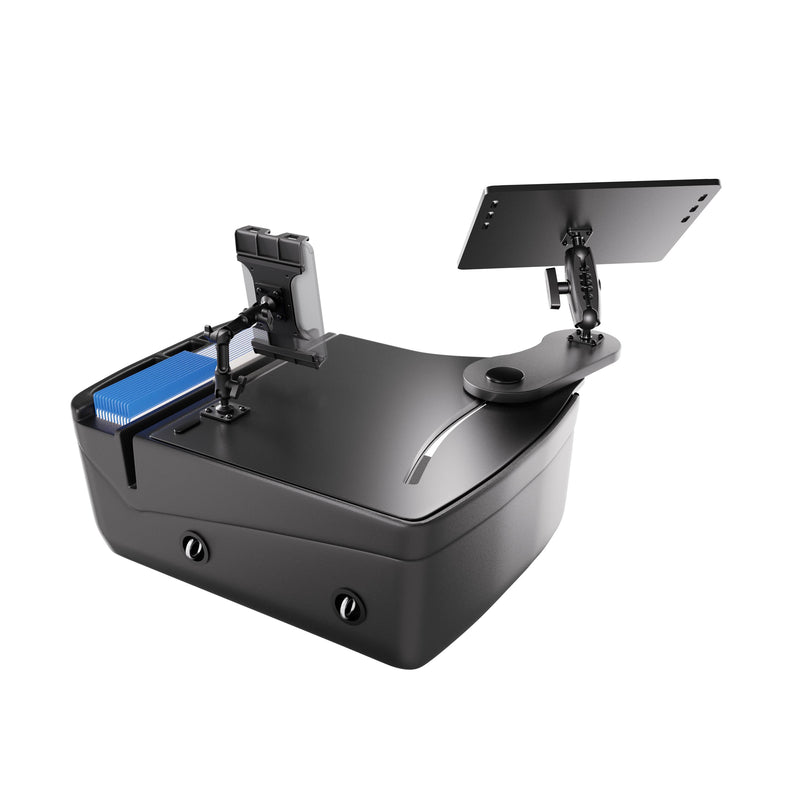 AutoExec Reach Front Seat Car Desk with Slim-Grip® Ultra Pro Multi-Angle Mount
