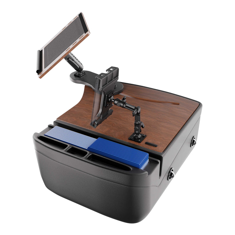AutoExec Reach Front Seat Car Desk with Slim-Grip® Ultra Pro Multi-Angle Mount