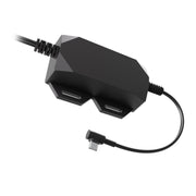Black Fixed Install Wiring Harness – 30W Single Port hardwired charging solution featuring two mounting tabs and a 30W USB-C power port on a short cord.
