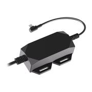 An Arkon Mounts Fixed Install Wiring Harness – 30W Single Port, shown as a black 30W USB-C power adapter module with two mounting tabs, a hardwired input cable, and a short output cable.