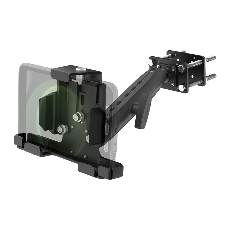 LockVise™ Metal Locking Front Guard Tablet Mount with 8.5" Metal Robust™ Shaft