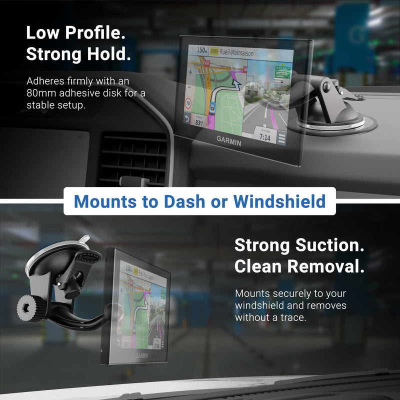 Windshield or Dashboard Suction Car Mount for Garmin nuvi 40, 50, 1450, 1200 Series GPS