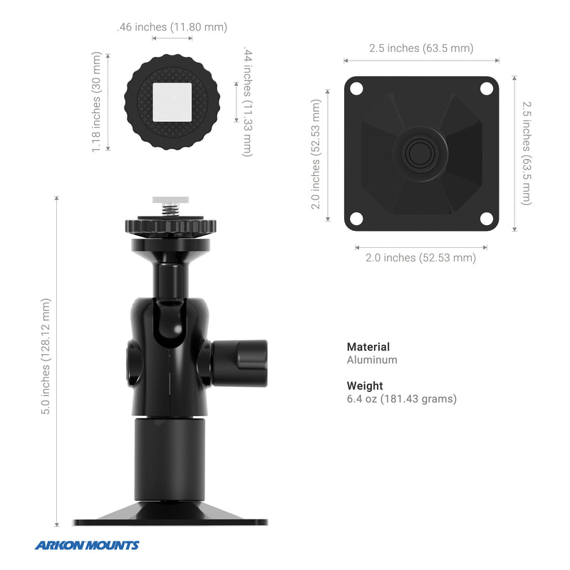 T-Bolt 20mm Ball Drill Base Mount