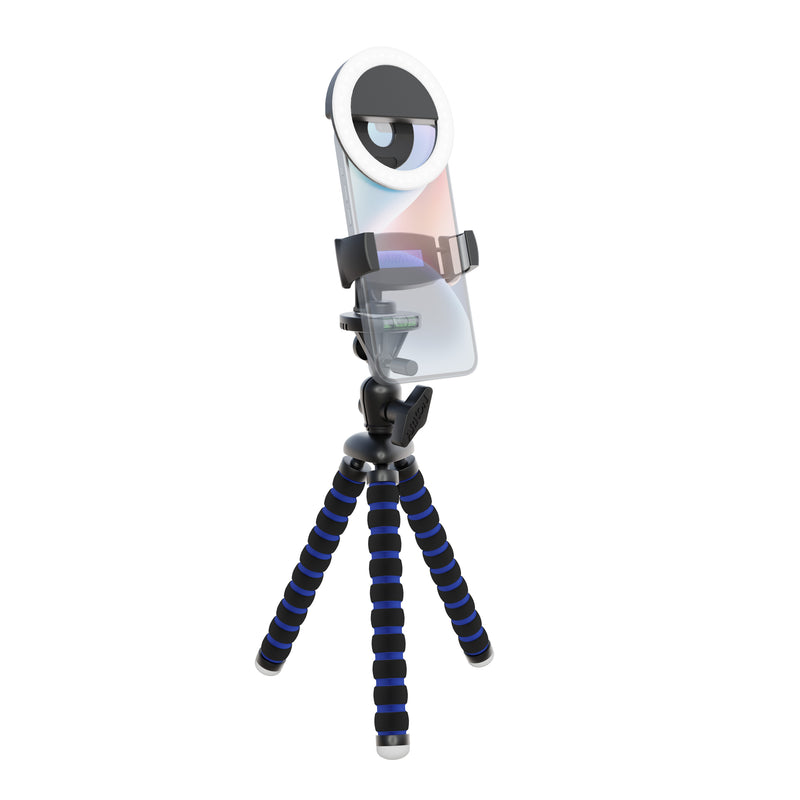 Phone Tripod Mount and LED Ring Light Bundle