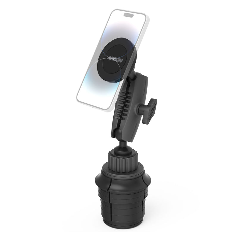 Magnetic Phone Holder with Car Cup Mount - MagSafe Compatible