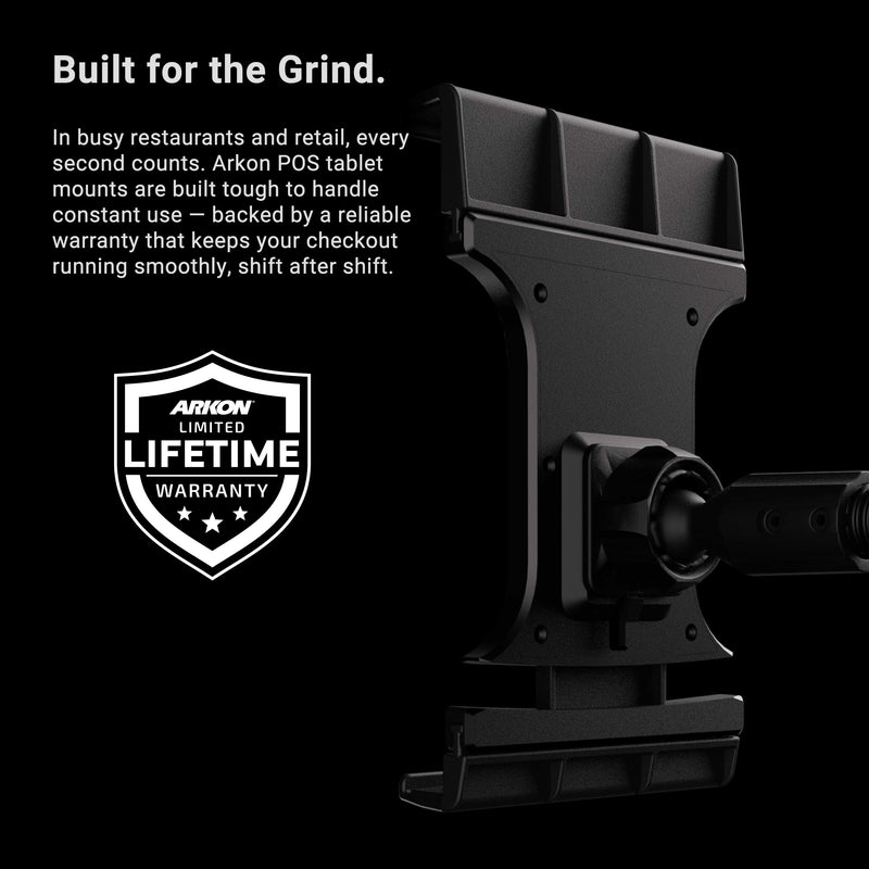 Slim-Grip® Ultra Pro POS Tablet Mount with 12” Gooseneck Clamp