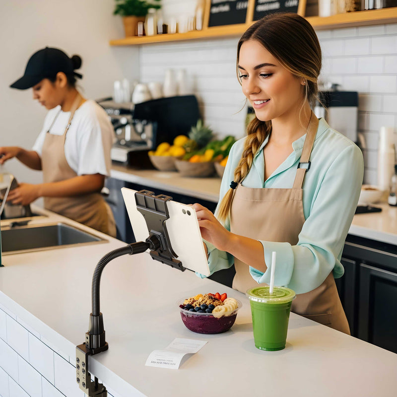 Slim-Grip® Ultra Pro POS Tablet Mount with 12” Gooseneck Clamp