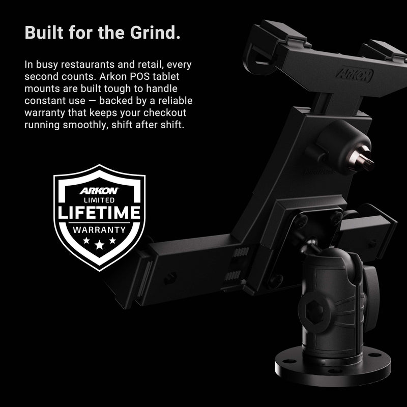 LockVise™ POS Drill-Base Locking Tablet Mount