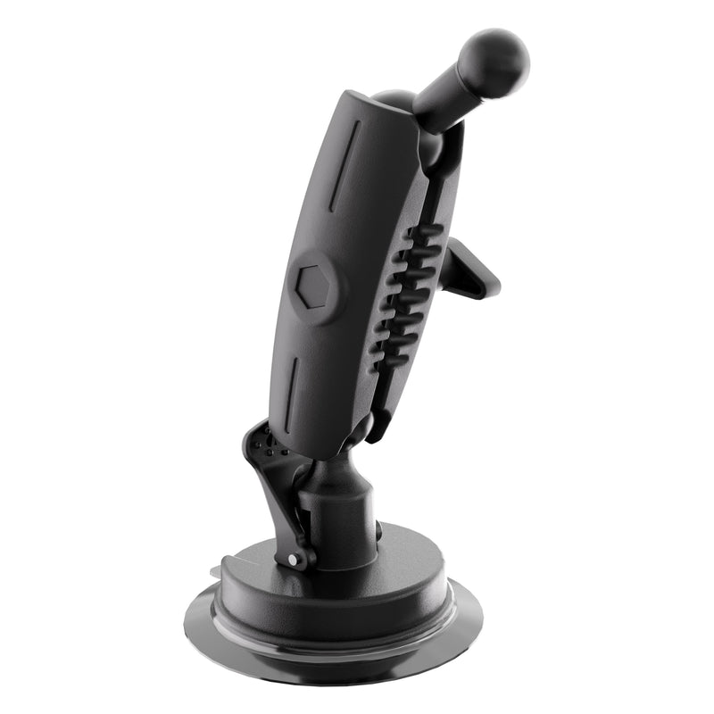 Arkon Mounts Adjustable Suction Cup Mount with 3.75″ Arm featuring a ball joint connector for versatile device positioning.