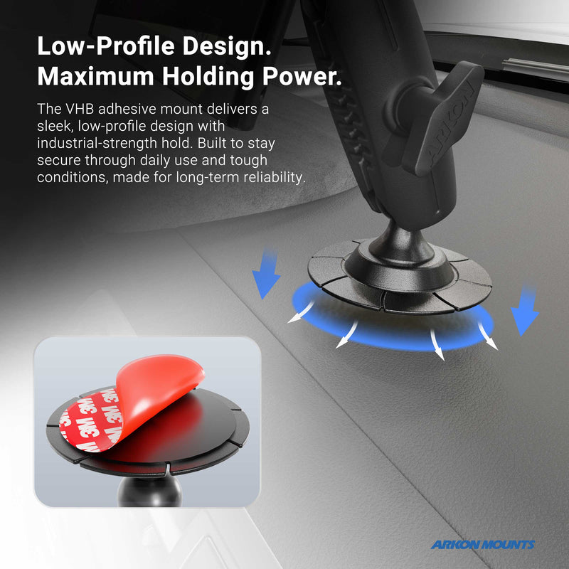 Adhesive Mounting Pedestal - 17mm Ball Compatible