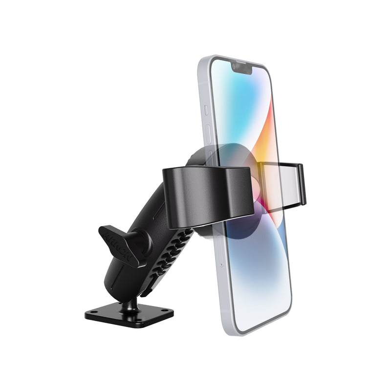 RoadVise® Ultra Pro Phone Holder with 3.75" Shaft and AMPS Drill-Base Mount
